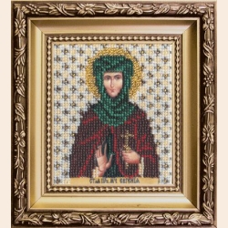 Набор для вышивания бисером ЧАРИВНА МИТЬ "Икона святой мученице Евгении"